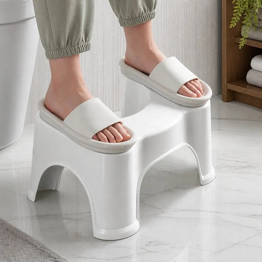 Ergonomic Toilet Step Stool for Effective Bathroom Use