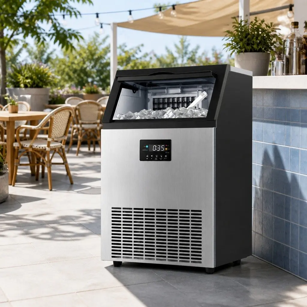 Commercial Ice Maker with LED Control