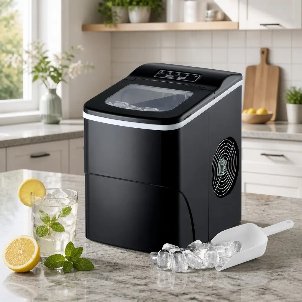 Portable Ice Cube Maker Machine with 2L Tank