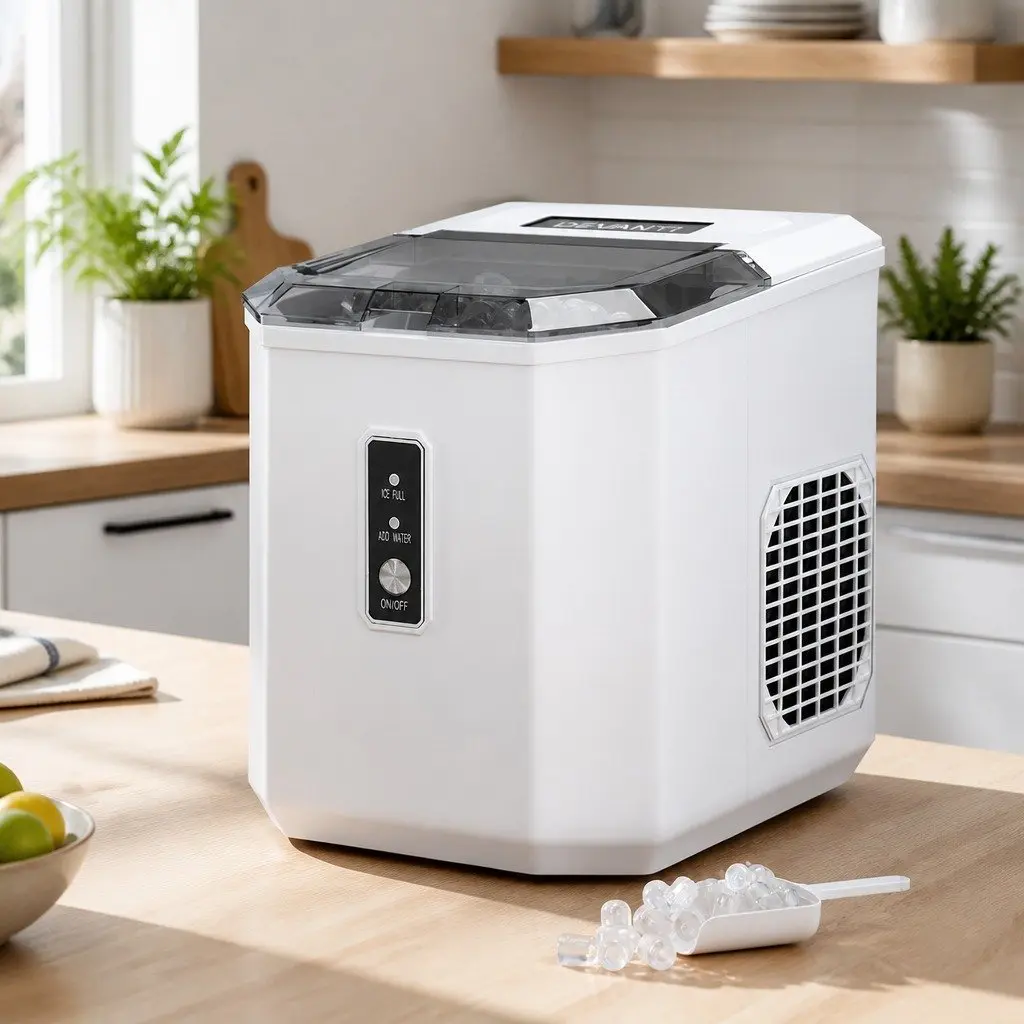 Portable Countertop Ice Maker with 12kg Daily Capacity