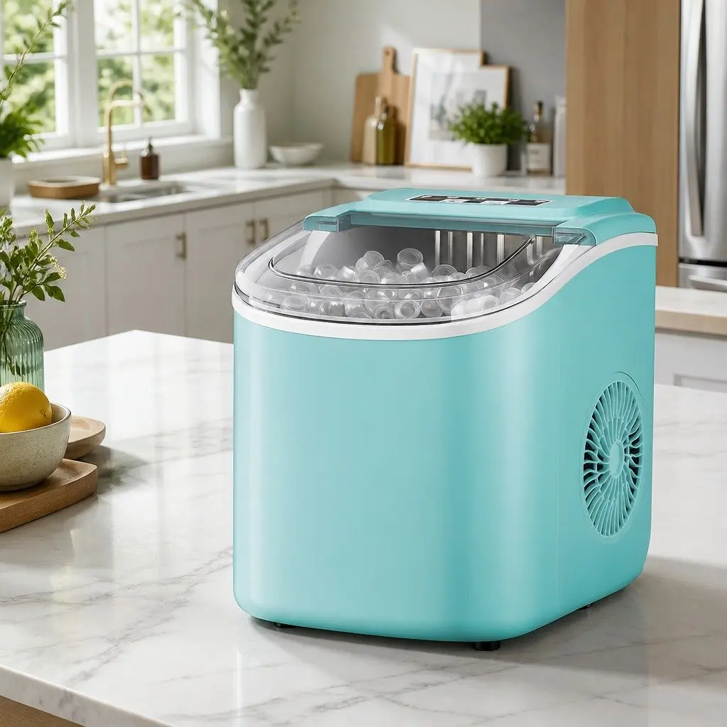 Green Ice Maker Machine with Daily 12kg Capacity