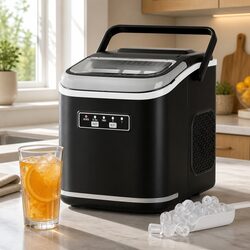 Compact 12kg Ice Maker with Self-Cleaning Function
