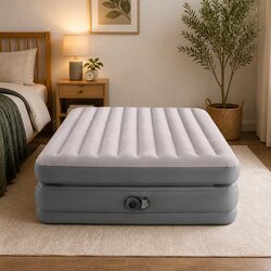 Queen Elevated Airbed with Fiber-Tech for Ultimate Comfort