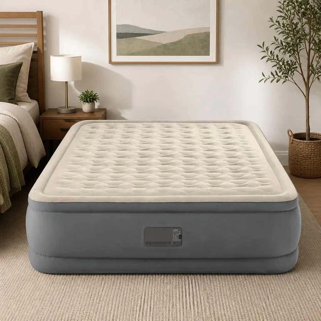 Queen Elevated Airbed with Fiber-Tech Support Construction