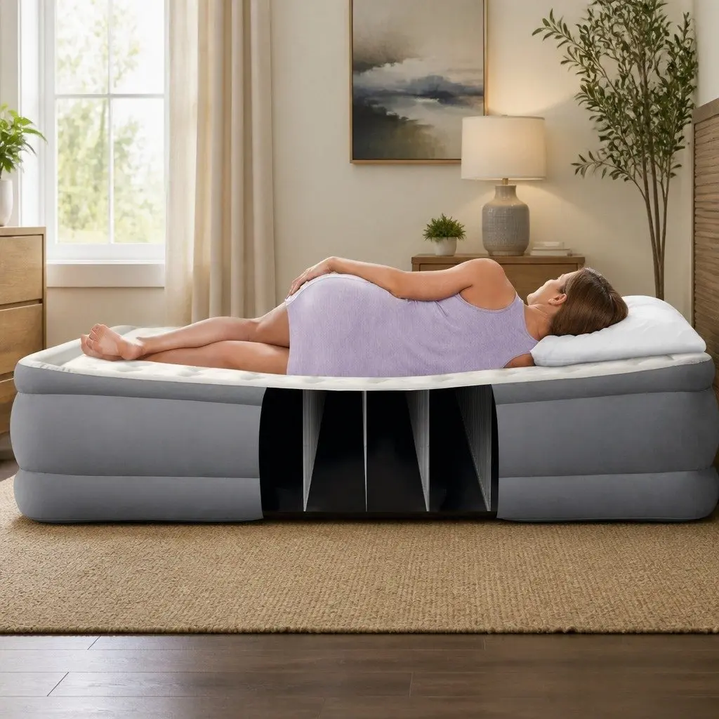 Queen Elevated Airbed with Fiber-Tech Support Construction