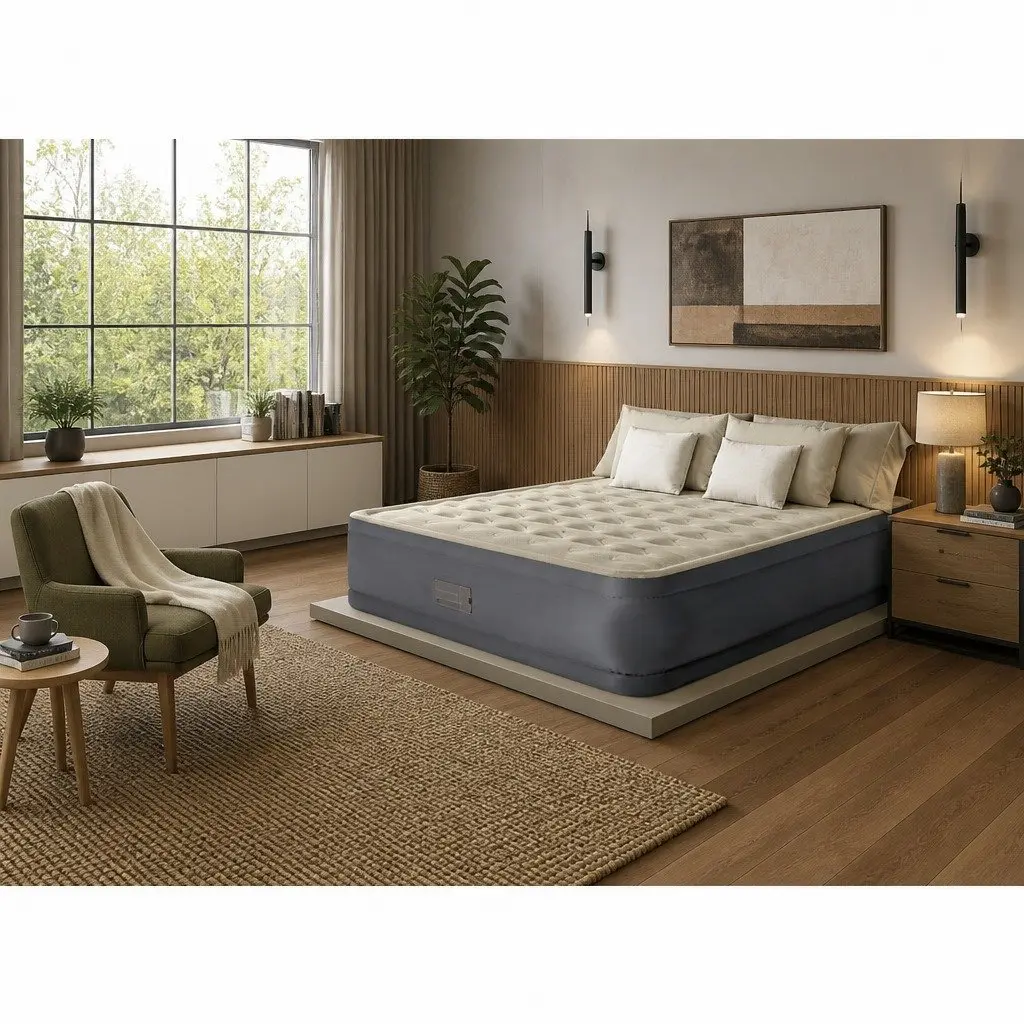 Queen Elevated Airbed with Fiber-Tech Support Construction