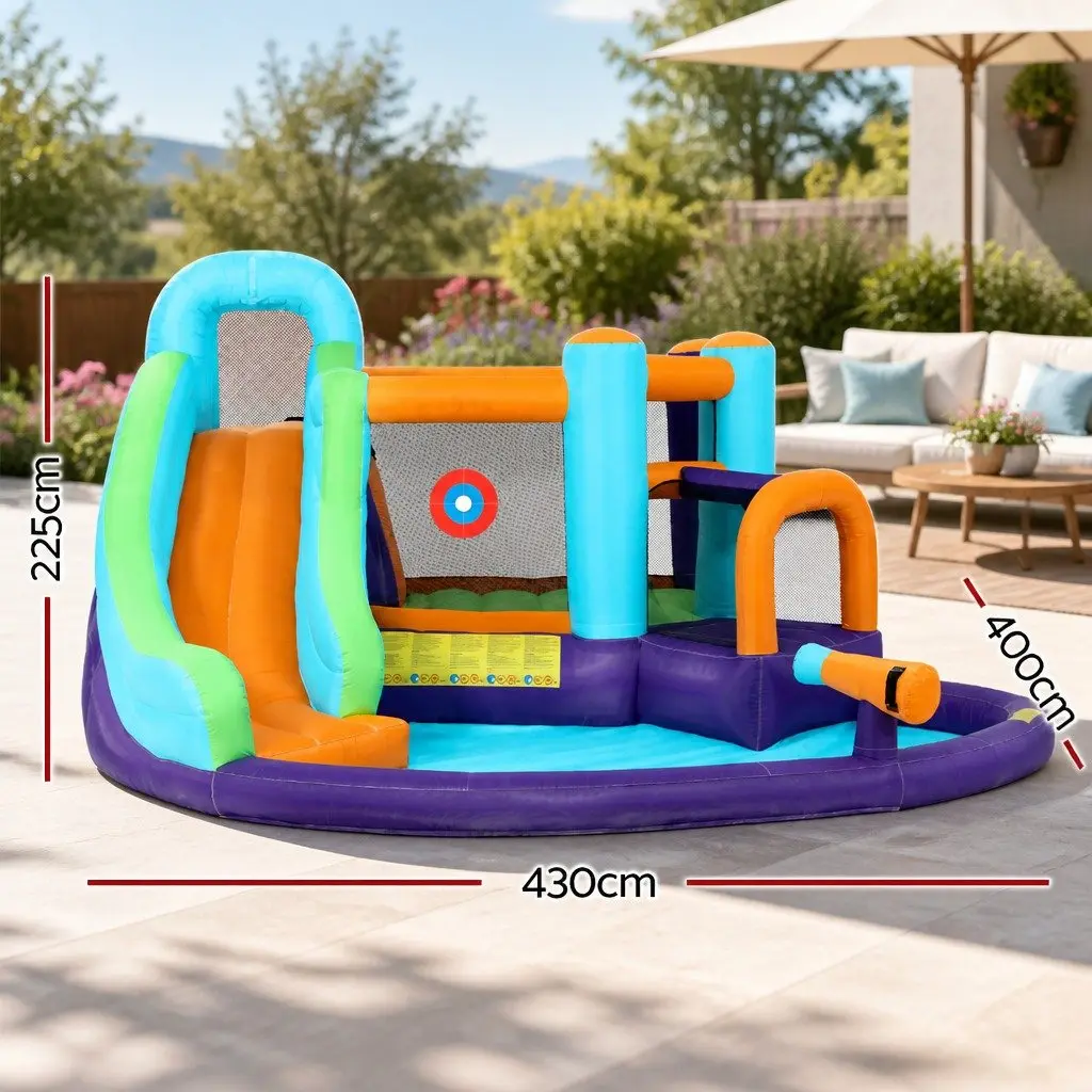 Inflatable Water Park with Slide and Accessories