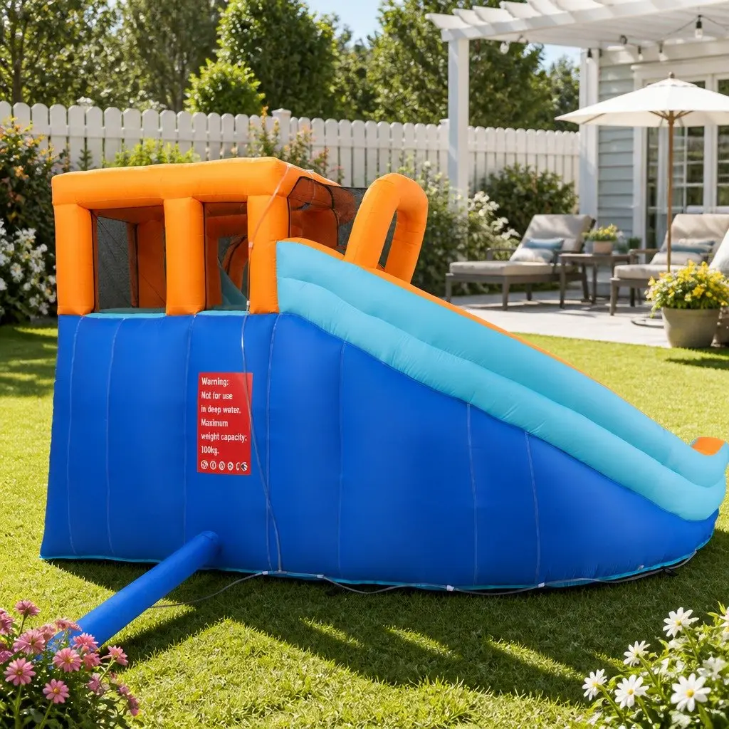Double Slide Inflatable Water Park for Kids