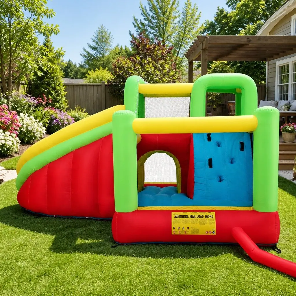 Kids Inflatable Water Slide Park and Trampoline