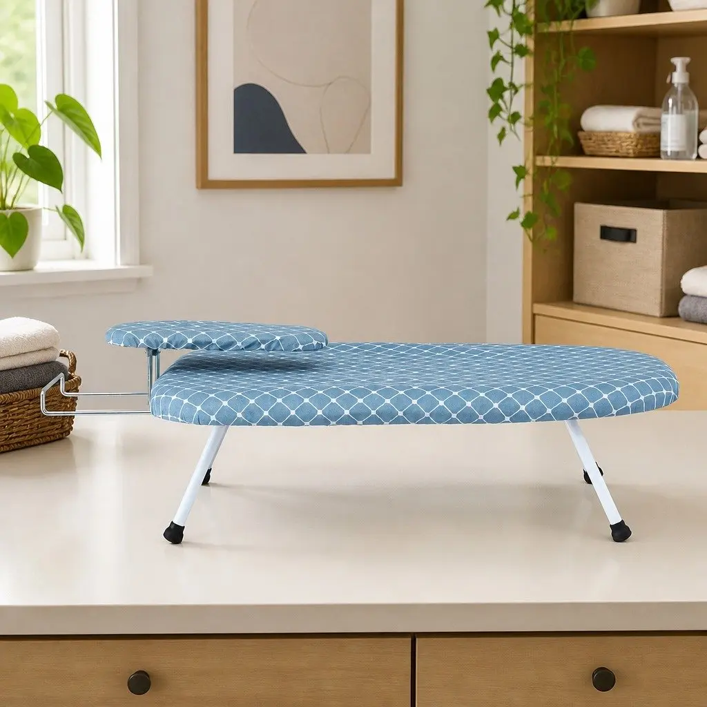 Folding Tabletop Ironing Board with Sleeve Board