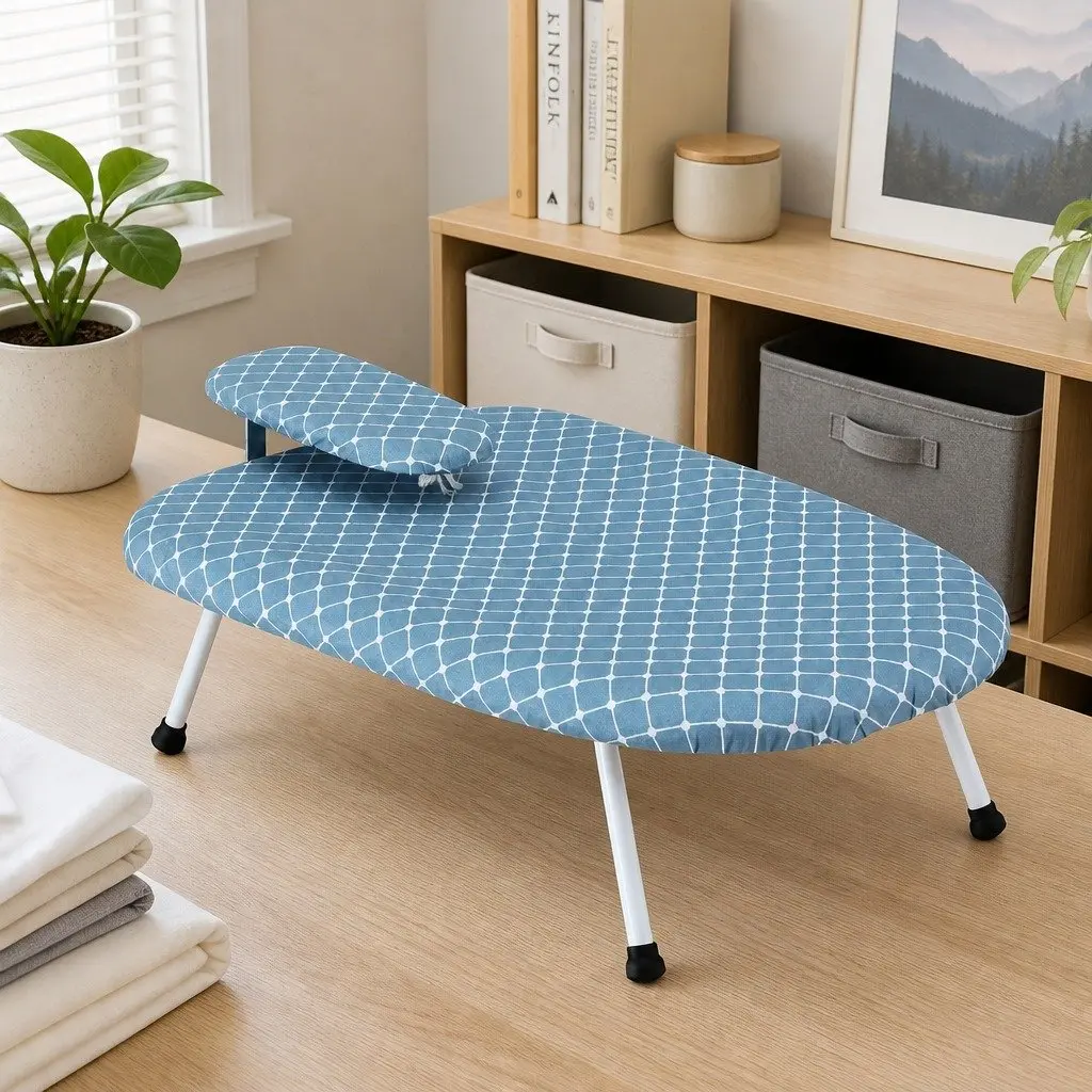 Folding Tabletop Ironing Board with Sleeve Board