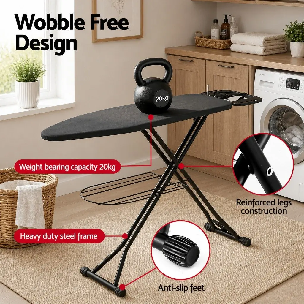 Heavy Duty Foldable Ironing Board with Adjustable Height