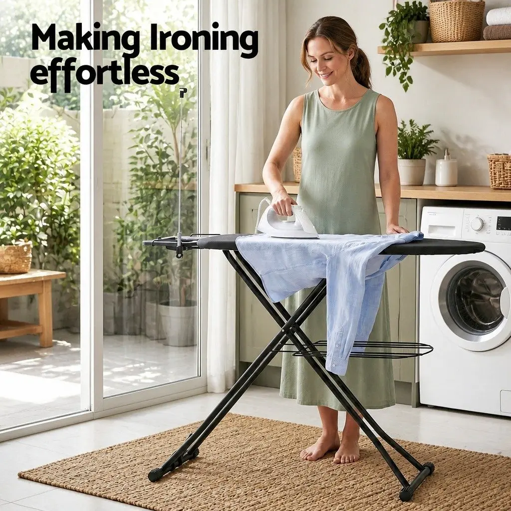 Heavy Duty Foldable Ironing Board with Adjustable Height
