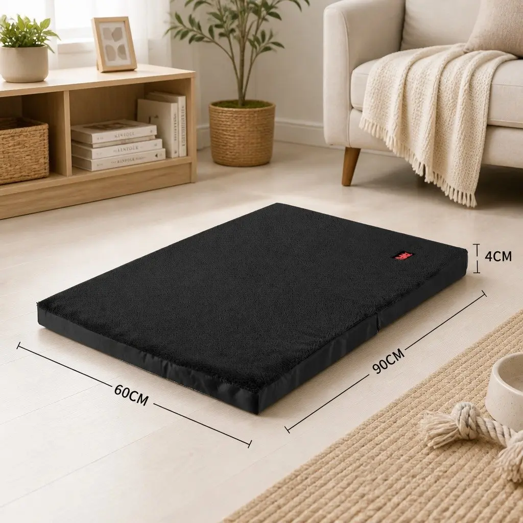 Foldable Pet Bed with Plush Foam Support