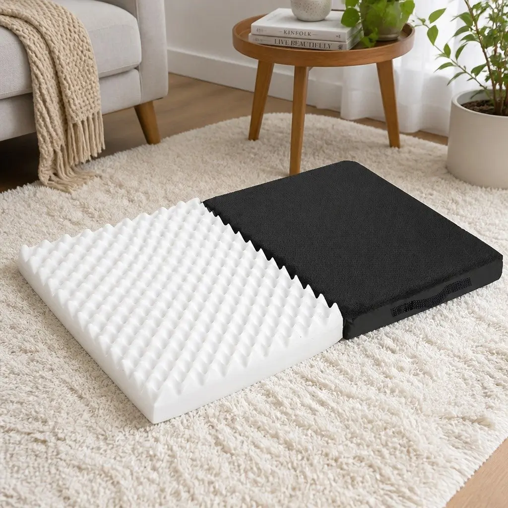 Foldable Pet Bed with Plush Foam Support