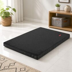 Premium Orthopedic Foldable Pet Bed for Dogs - Medium Black