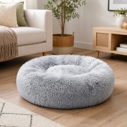 Calming Orthopedic Dog Bed - XL Grey Non-Slip Design