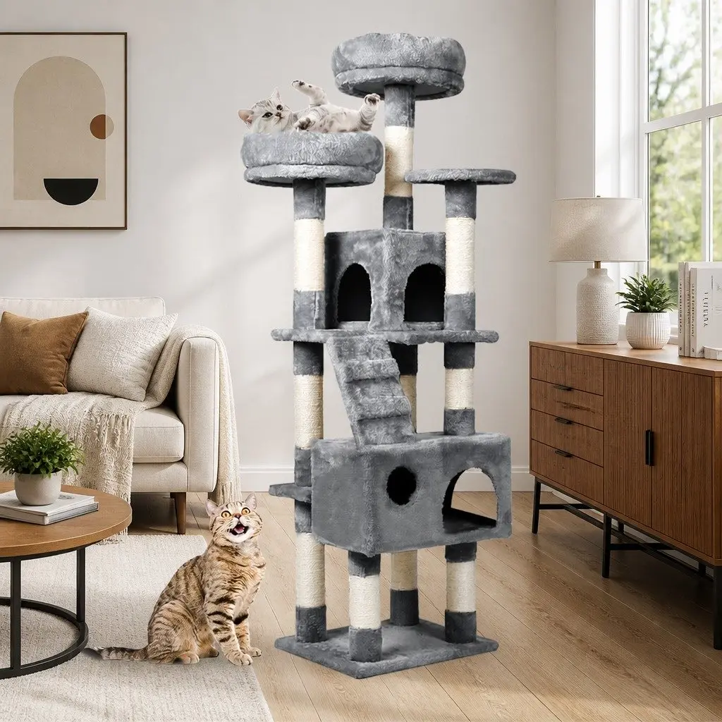 Multi-Level Cat Tree with Sisal Scratching Posts