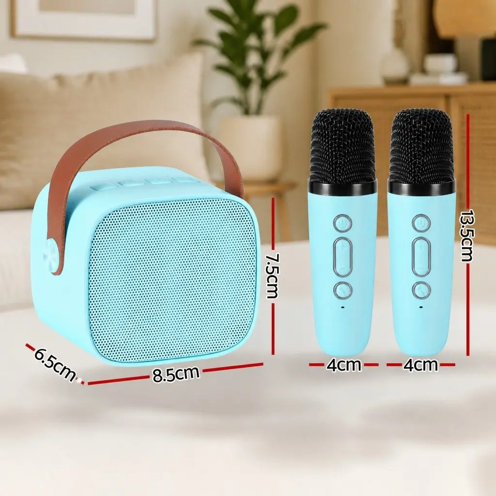 Karaoke Machine with Dual Wireless Microphones & Bluetooth