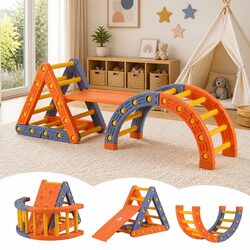 Multi-Functional Kids Climbing Frame Set with Slide
