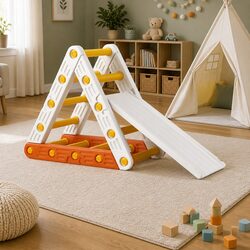 Sturdy Kids Climbing Frame With Slide Triangle Ladder