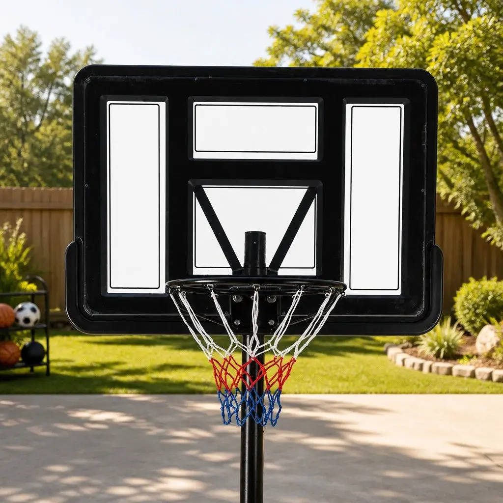 Adjustable Portable Basketball Hoop with Shatterproof Backboard