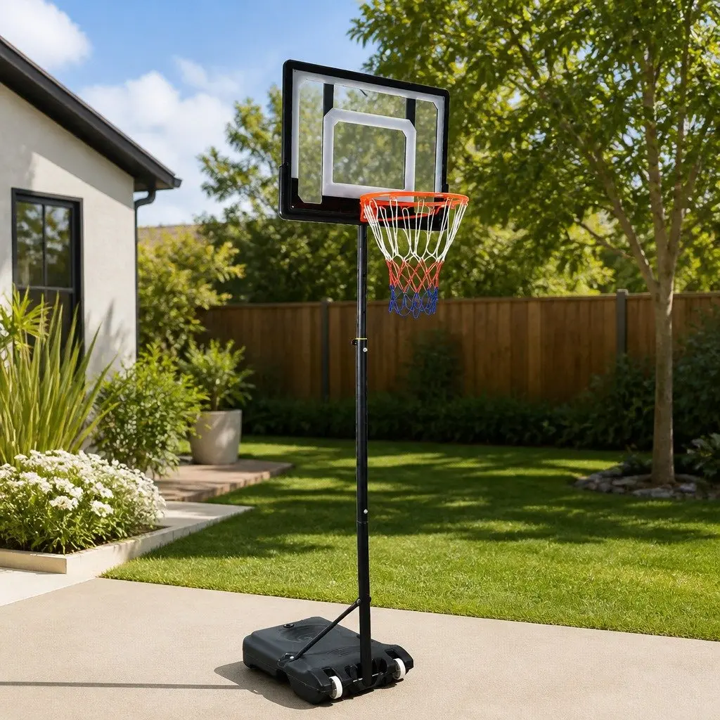 Portable Basketball Hoop Stand with Adjustable Height