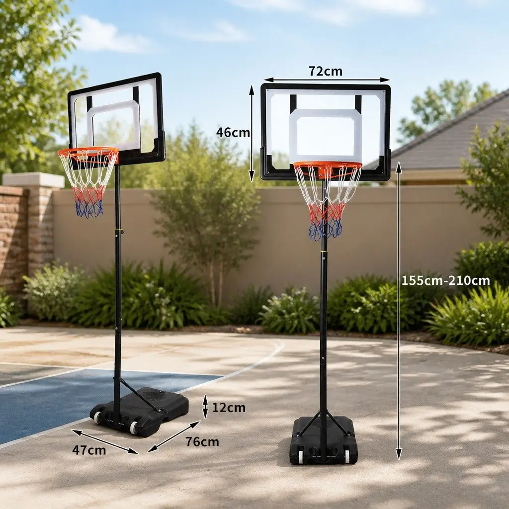 Portable Basketball Hoop Stand with Adjustable Height