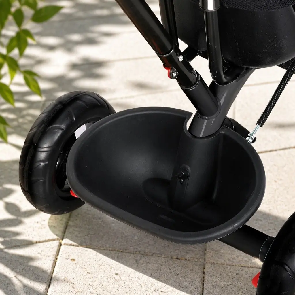 Kids Tricycle with Storage and Push Handle