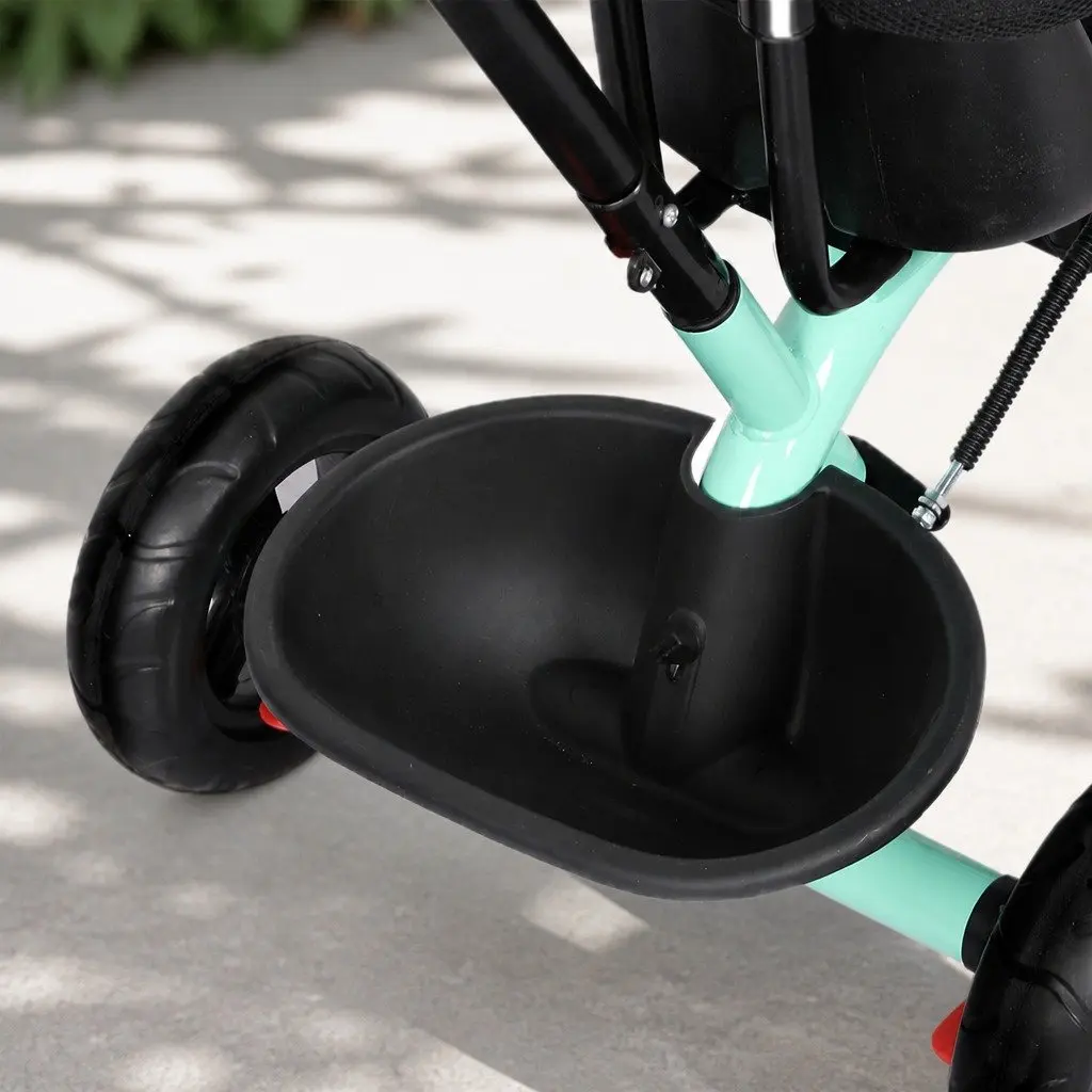 Kids Tricycle with Adjustable Seat and Storage
