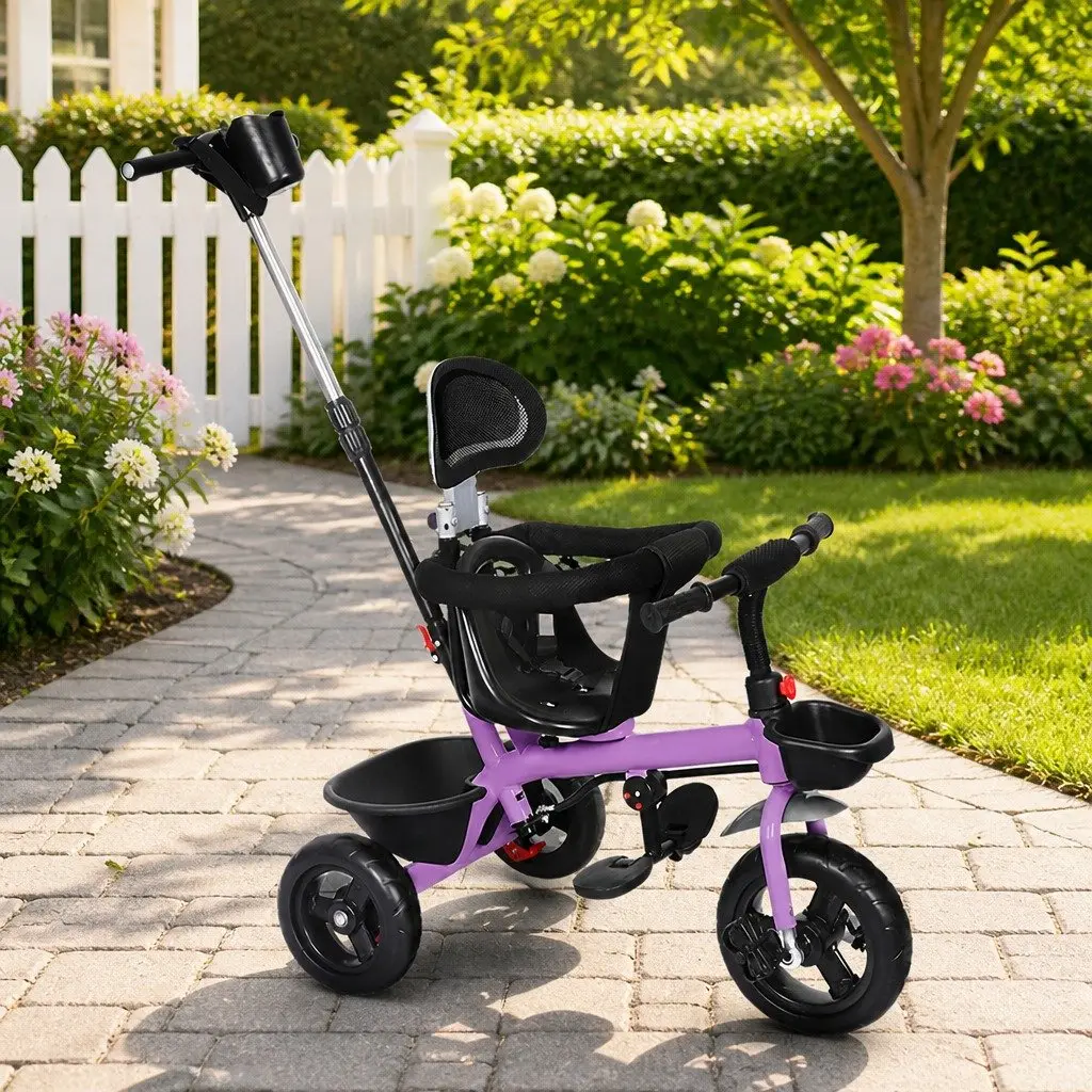 Kids Tricycle with Adjustable Handlebar and Storage