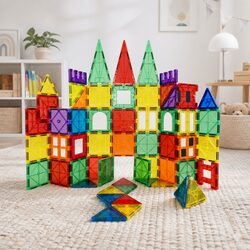 Creative Magnetic Building Tiles for Kids - 100 Pieces