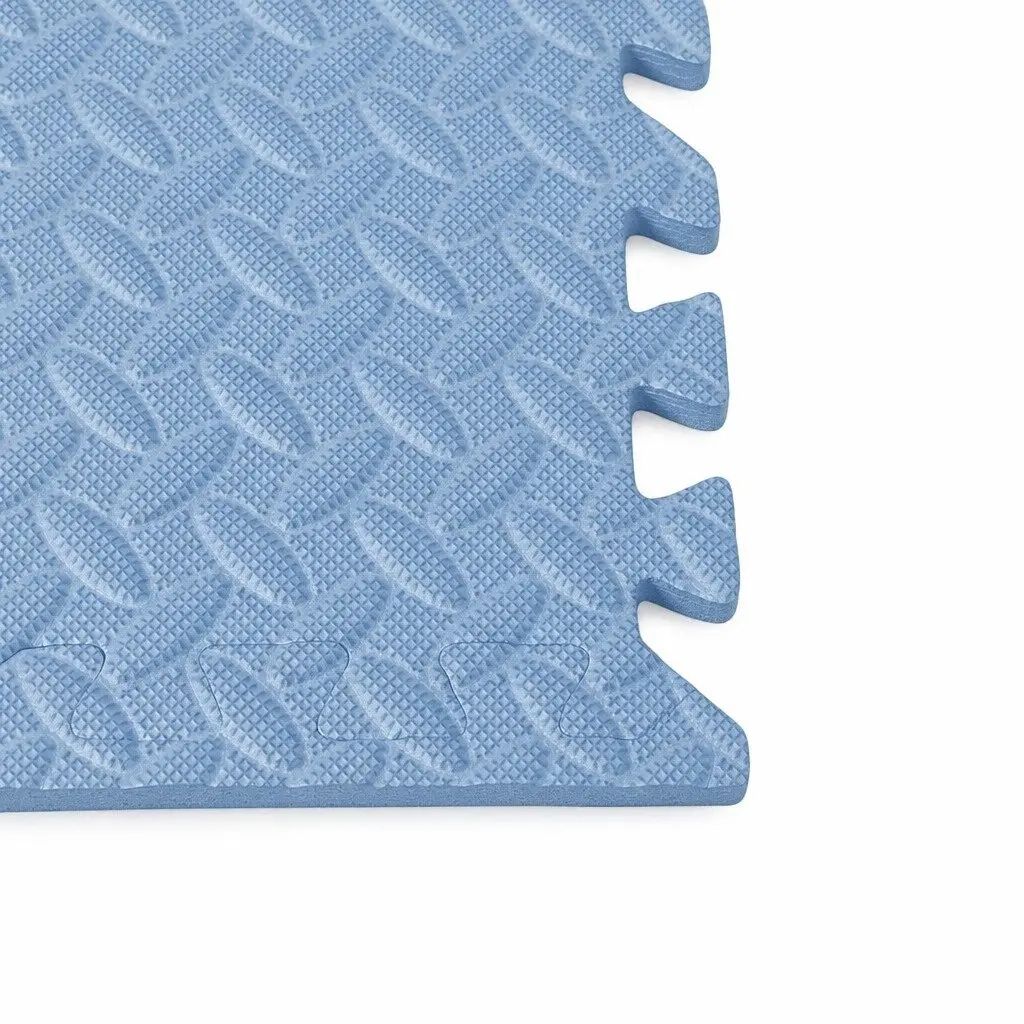 Blue EVA Foam Kids Play Mat Interlocking Tiles