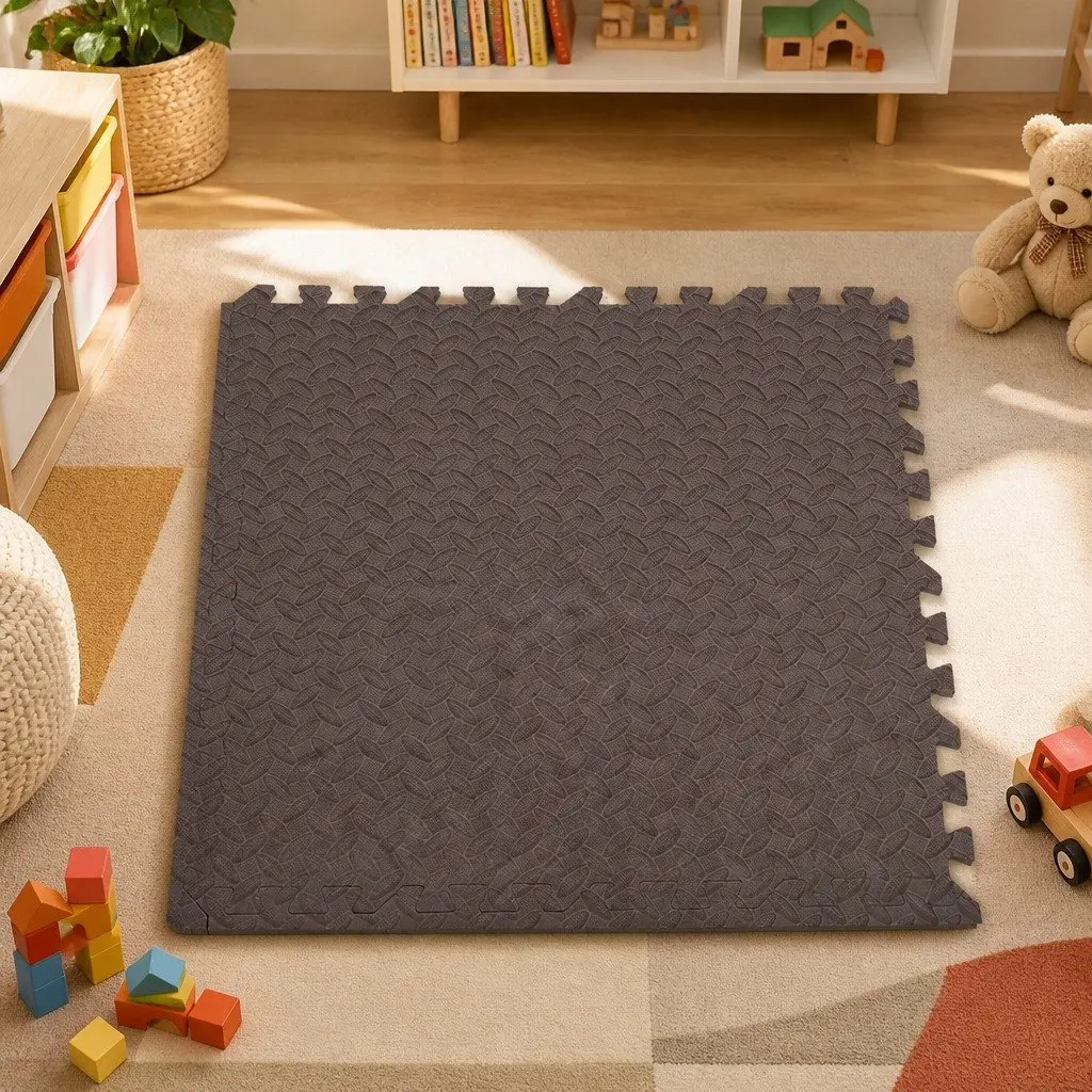 Kids Play Mat Tiles EVA Foam Interlocking Puzzle 60cm x 60cm Multi Colour