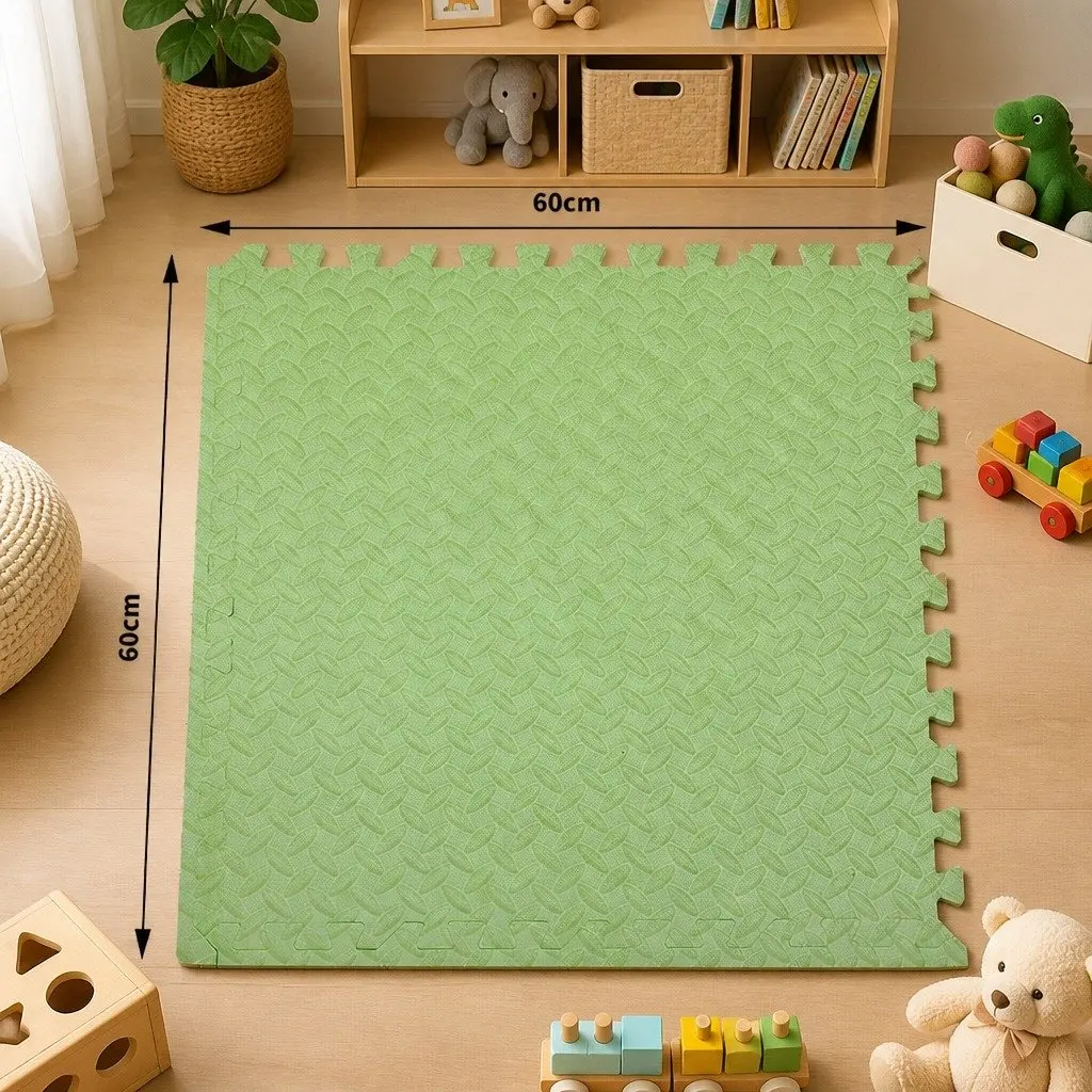 Kids Play Mat EVA Foam Interlocking Soft 60cm x 60cm Multi Colour
