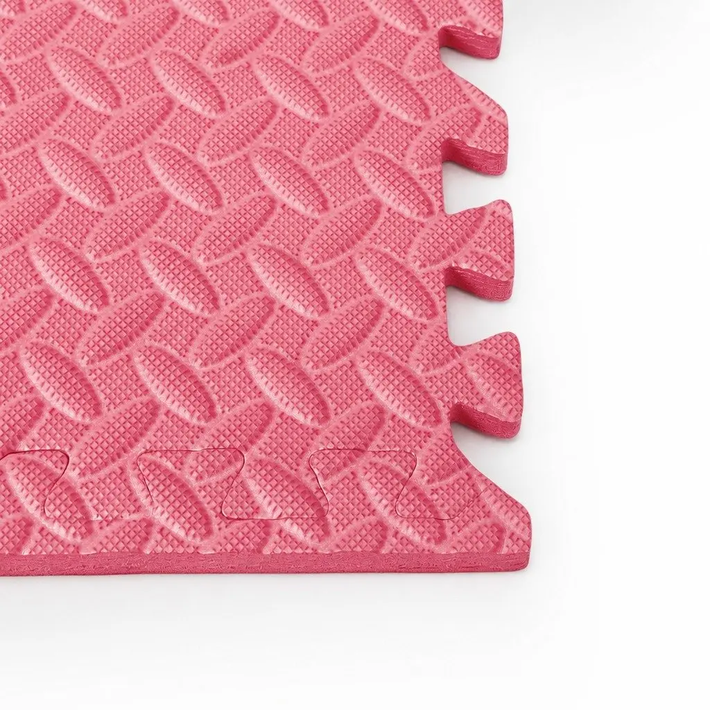 Kids EVA Foam Play Mat Floor Tiles Soft Interlocking Puzzle Mats Pink 4 Pack