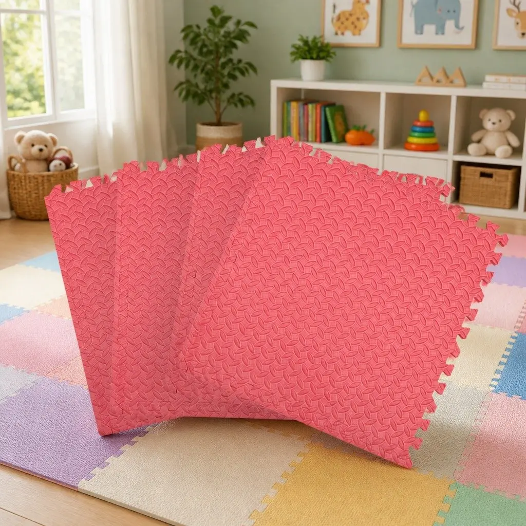 Kids EVA Foam Play Mat Floor Puzzle Tiles Soft Playmat Tummy Time Activity 60cm