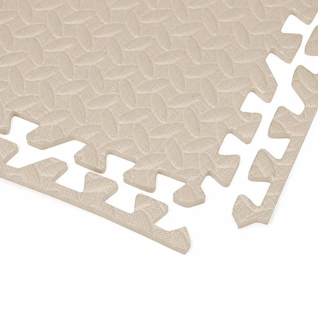EVA Foam Play Mat Soft Interlocking Floor Tiles 60cm Beige Black Coffee Green Grey Navy Pink Purple Red White Yellow Blue