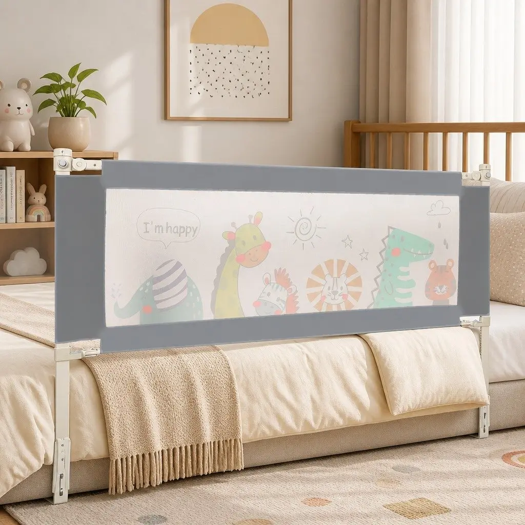 Large Adjustable Bed Rail Guard for Kids Safety