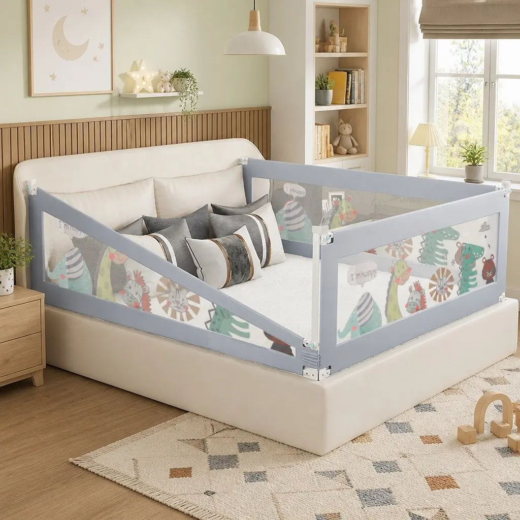 Adjustable Kids Bed Rail Guard for Safe Sleep