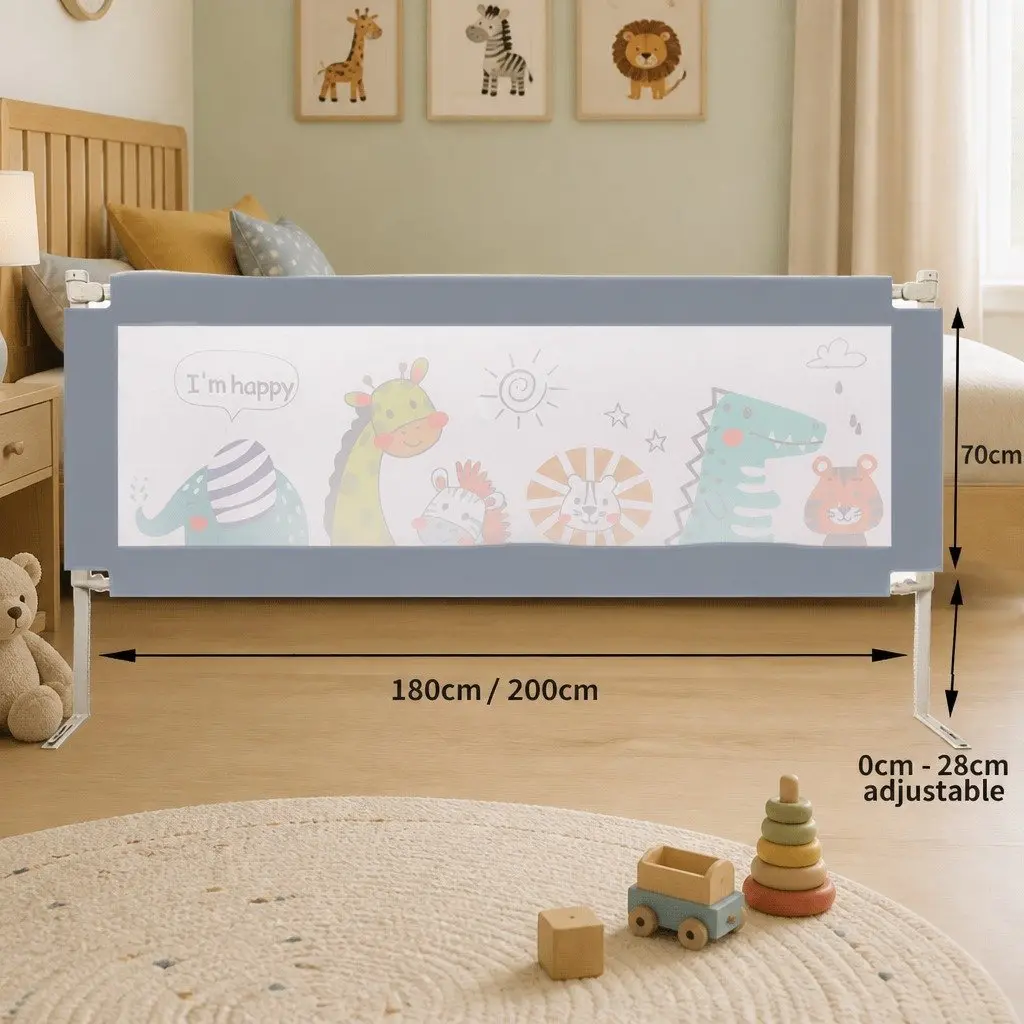 Kids Safety Bed Rail Guard with Adjustable Height