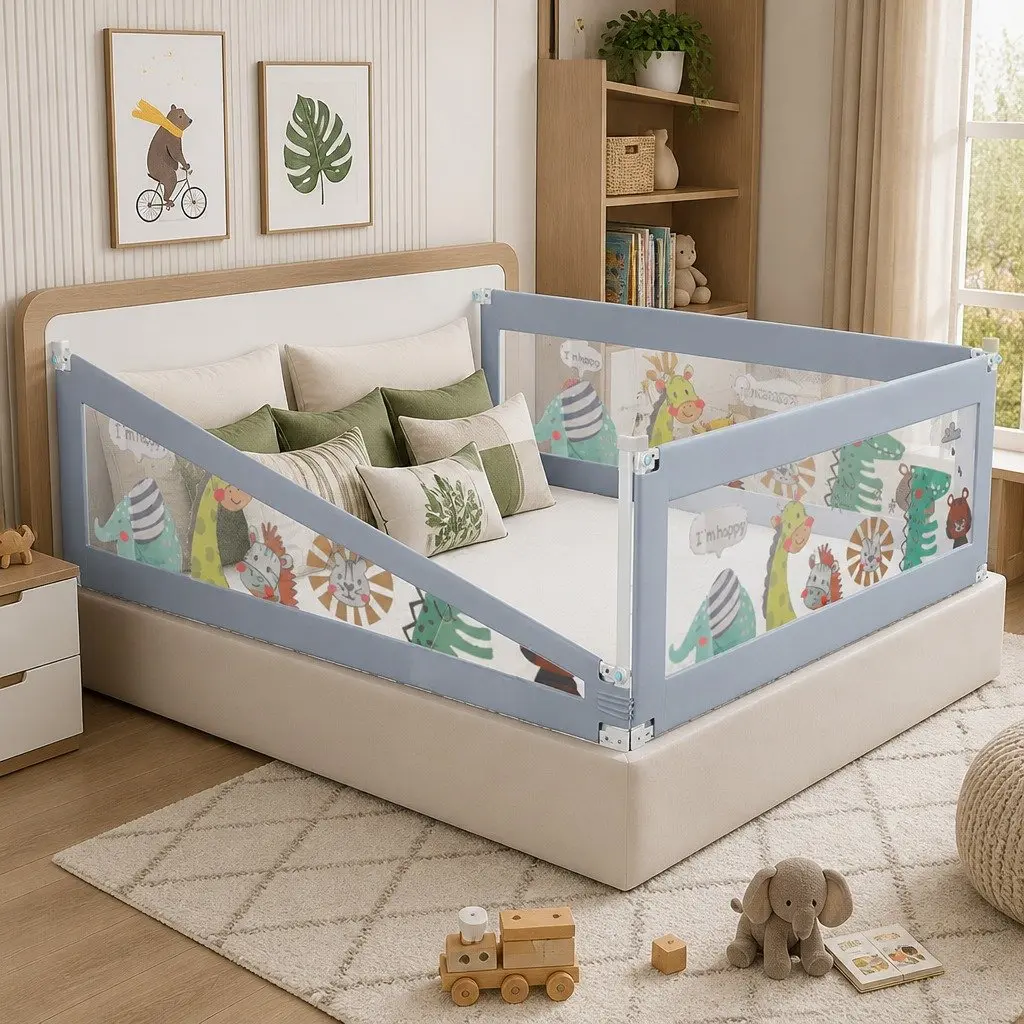 Kids Safety Bed Rail Guard with Adjustable Height
