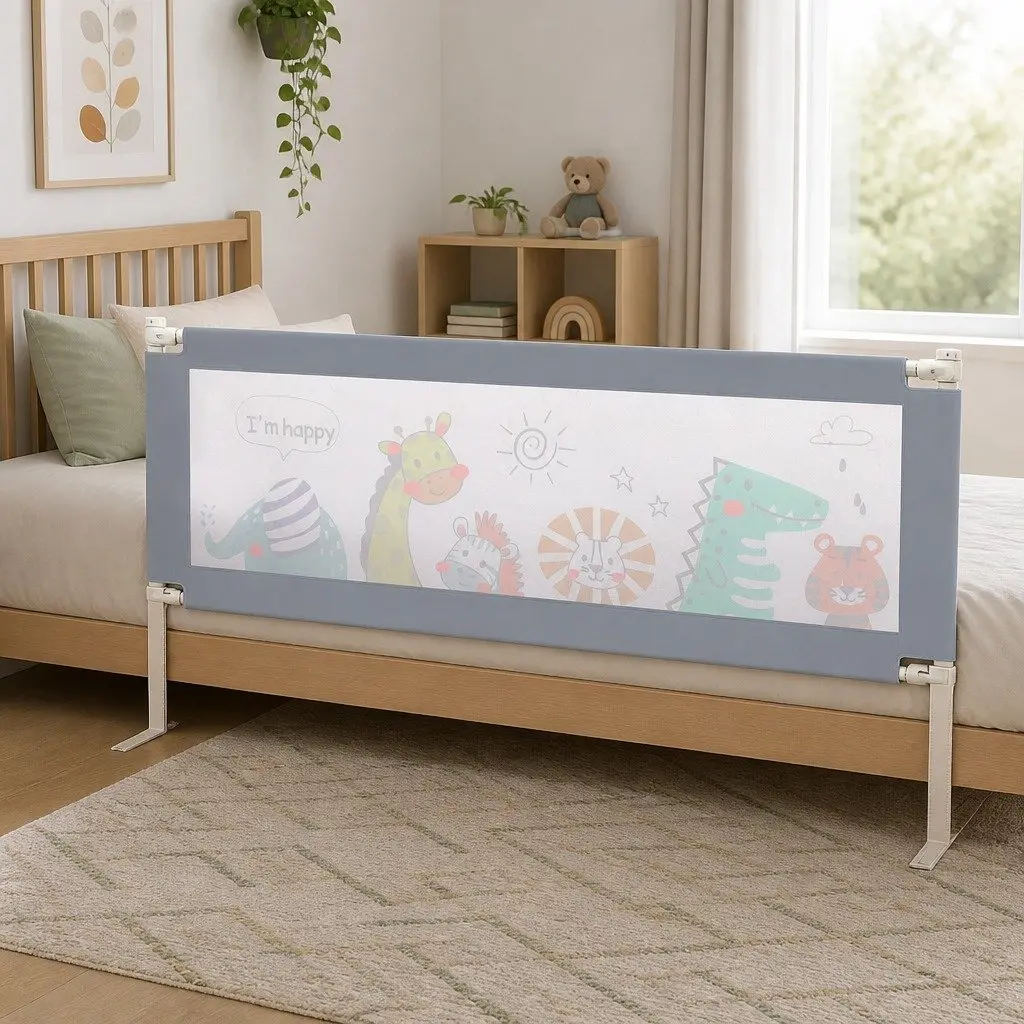 Super King Adjustable Bed Rail Guard for Kids Safety