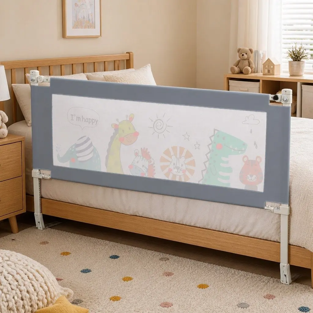 Super King Adjustable Bed Rail Guard for Kids Safety