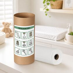 Nappy Bin Refill Kit 100m Disposal Bags for Odour Control