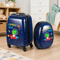 Durable Kids Luggage Set: Suitcase & Backpack