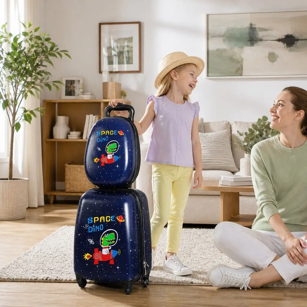 Kids Luggage Set 2PC Carry-On Suitcase Backpack Travel School Lightweight