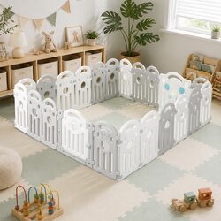 High-Quality 22-Panel Kids Playpen Safety Gate