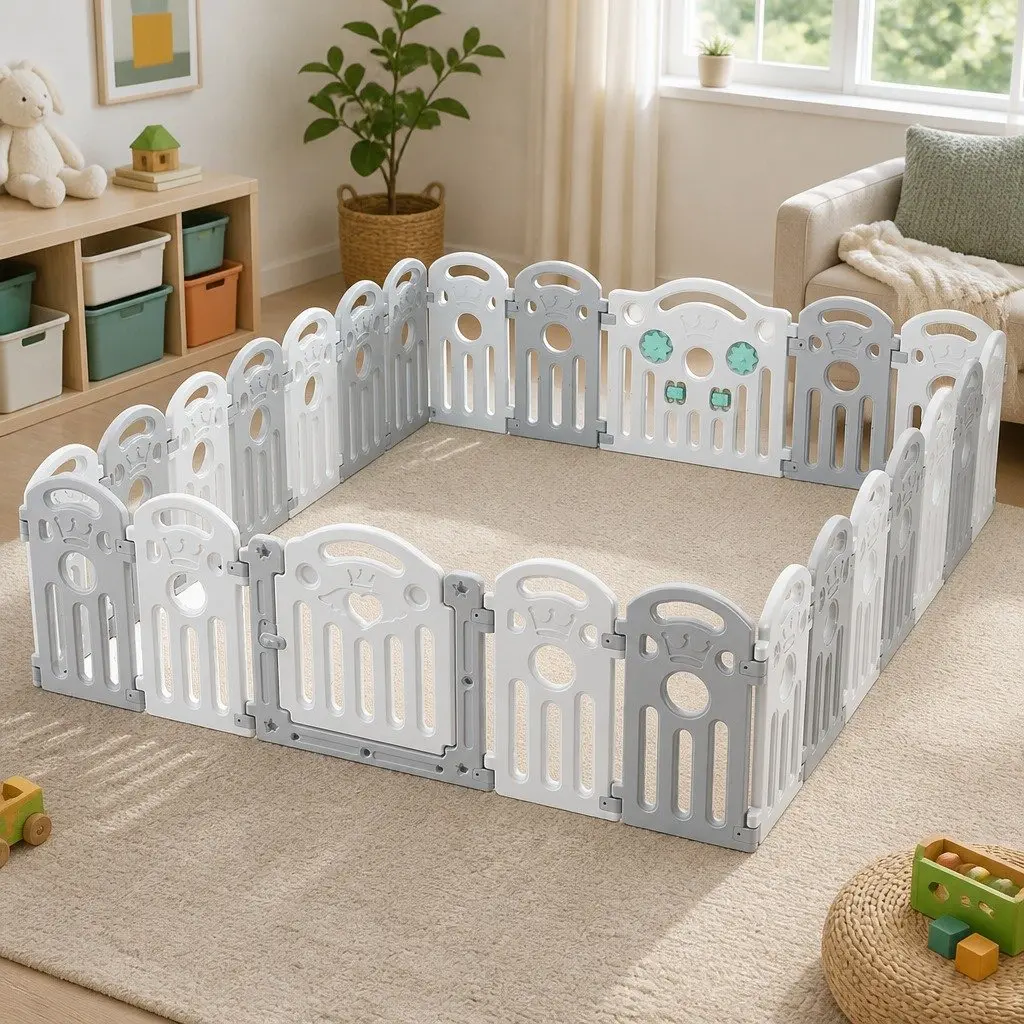Kids Playpen with Safety Lock for Toddlers