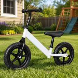 Adjustable Kids Balance Bike with Sturdy Steel Frame